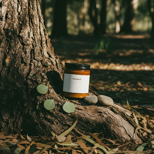 Jar of The Grace Collection premium soy candle on a white background