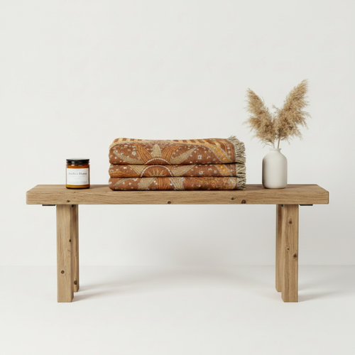 Celestial Throw + Banksia Bloom — Bench